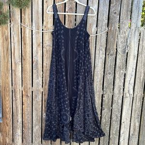 Johnny Was Black Floral Dress